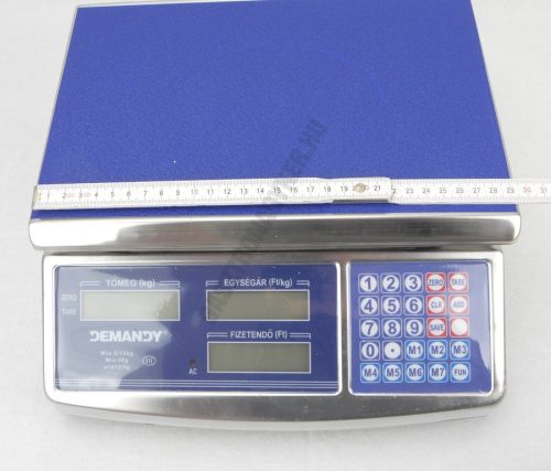 Mérleg, árszorzós 15 kg, hitelesített