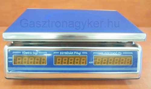 Mérleg, árszorzós 30 kg, hitelesített
