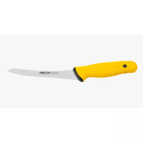 Csontozókés, 16 cm rozsdamentes penge, Arcos Duo Pro, sárga nyél