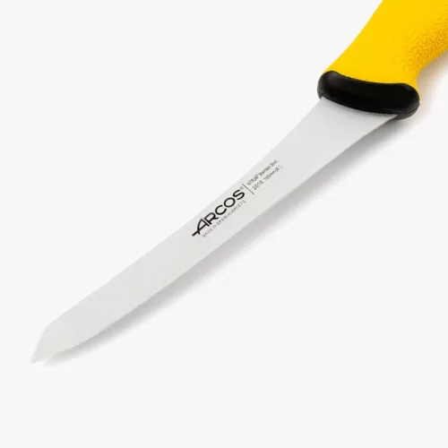 Csontozókés, 16 cm rozsdamentes penge, Arcos Duo Pro, sárga nyél