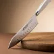 Santoku japán kés, 18 cm kovácsolt pengével, Arcos Riviera Blanc, fehér szegecselt nyéllel