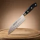 Santoku japán kés, 14 cm kovácsolt pengével, Arcos Riviera, fekete szegecselt nyéllel