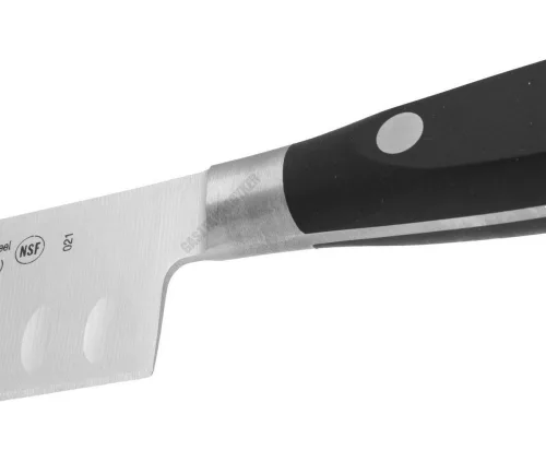 Santoku japán kés, 14 cm kovácsolt pengével, Arcos Riviera, fekete szegecselt nyéllel