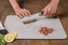 Santoku japán kés, 14 cm kovácsolt pengével, Arcos Riviera, fekete szegecselt nyéllel