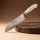 Santoku japán kés, 14 cm kovácsolt pengével, Arcos Riviera Blanc, fehér szegecselt nyéllel