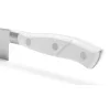 Santoku japán kés, 14 cm kovácsolt pengével, Arcos Riviera Blanc, fehér szegecselt nyéllel