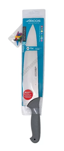Szakácskés, 30 cm penge, Arcos Colour Prof, csúszásmentes gumírozott markolat, színkódos 