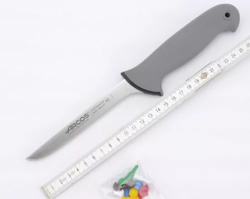 Csontozókés, 13 cm penge, Arcos Colour Prof, csúszásmentes gumírozott markolat, színkódos 