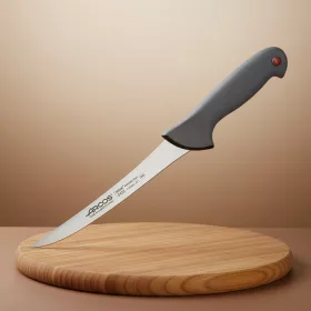   Csontozókés, 15 cm hajlított penge, Arcos Colour Prof,  csúszásmentes gumírozott markolat, színkódos