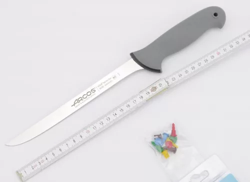 Filézőkés, 20 cm flexibilis penge, Arcos Colour Prof, csúszásmentes markolat, színkódos