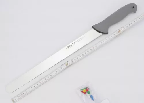 Szeletelőkés 36 cm penge, Arcos Colour Prof, csúszásmentes markolat, színkódos