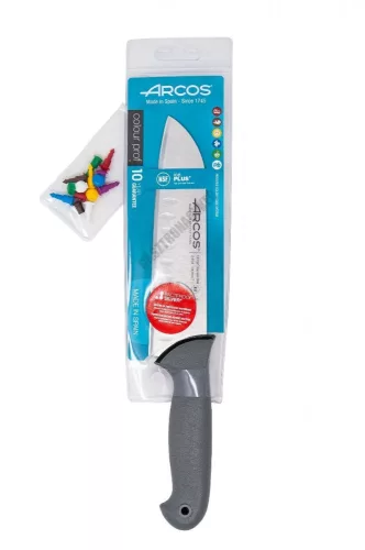 Santoku japán kés, 18 cm penge, Arcos Colour Prof csúszásmentes markolat, színkódos