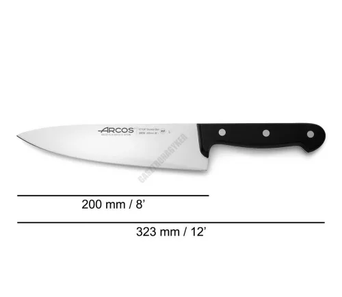 Szakácskés, 20 cm penge, kovácsolt , Arcos Universal