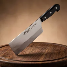   Usuba japán kés, 17,5 cm rozsdamentes penge, Arcos Universal, fekete szegecselt nyél