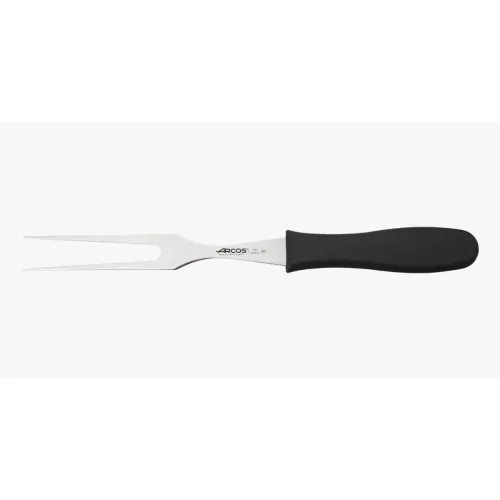 Húsvilla, 18 cm kovácsolt villával, Arcos 2900, fekete polipropilén nyél