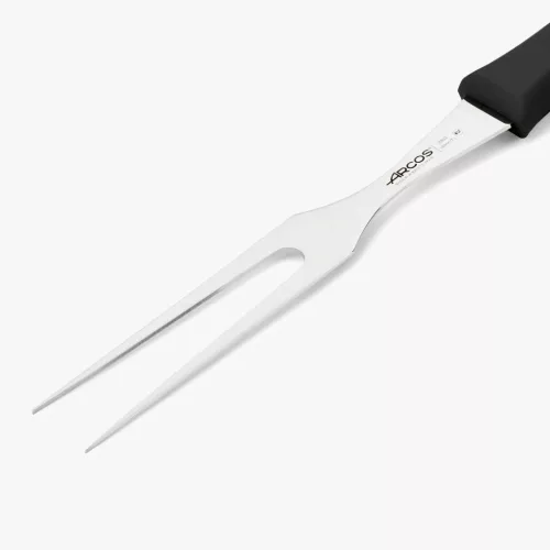 Húsvilla, 18 cm kovácsolt villával, Arcos 2900, fekete polipropilén nyél