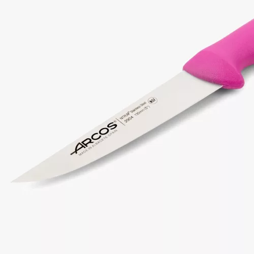 Konyhakés, 13 cm rozsdamentes penge, Arcos 2900, fukszia polipropilén nyél