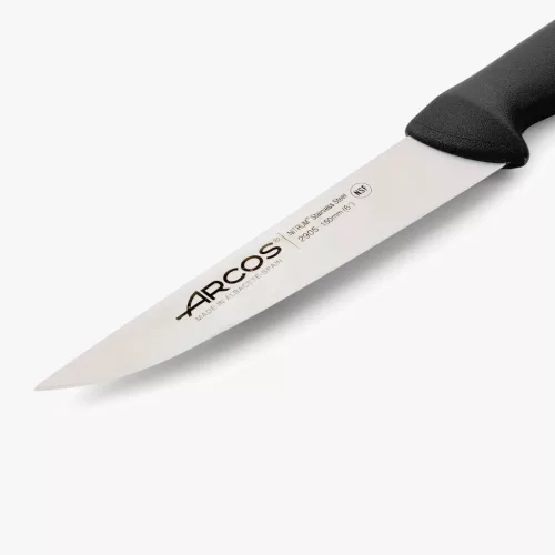 Konyhakés, 15 cm rozsdamentes penge, Arcos 2900, fekete polipropilén nyél
