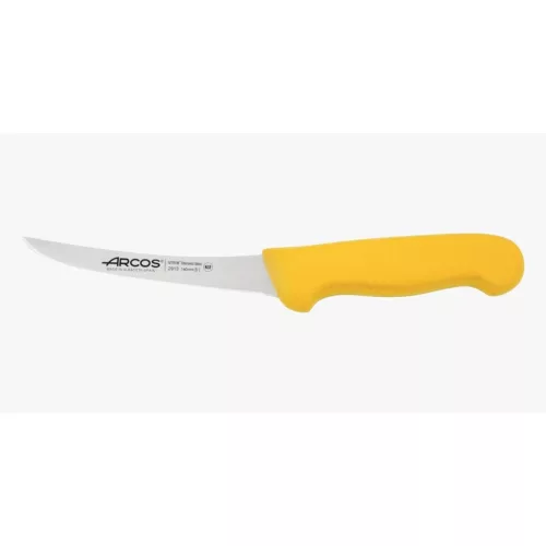 Csontozókés, 14 cm rozsdamentes penge, Arcos 2900, sárga polipropilén nyél