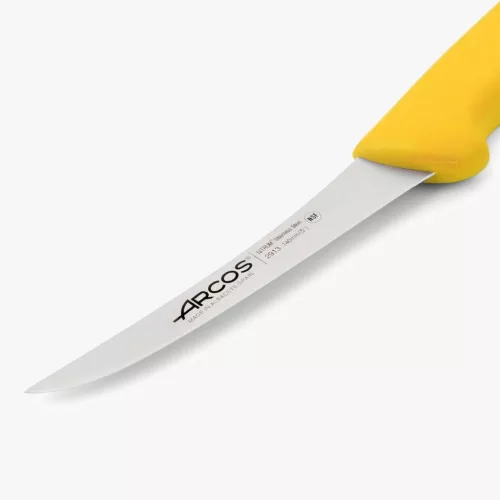 Csontozókés, 14 cm rozsdamentes penge, Arcos 2900, sárga polipropilén nyél