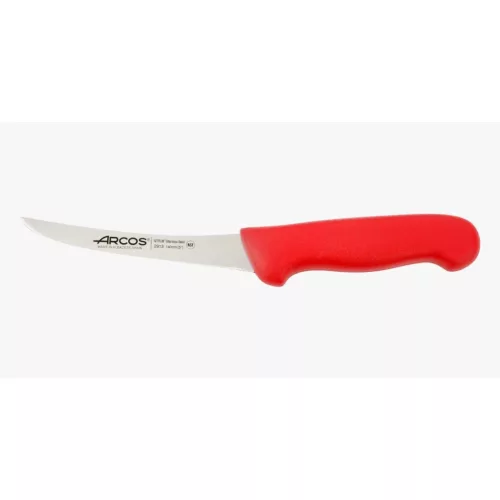 Csontozókés, 14 cm rozsdamentes penge, Arcos 2900, piros polipropilén nyél
