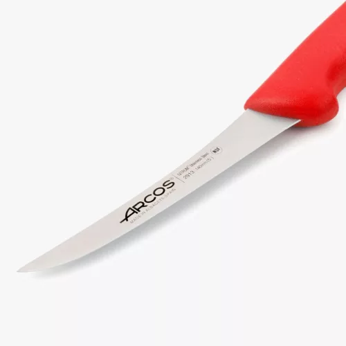 Csontozókés, 14 cm rozsdamentes penge, Arcos 2900, piros polipropilén nyél