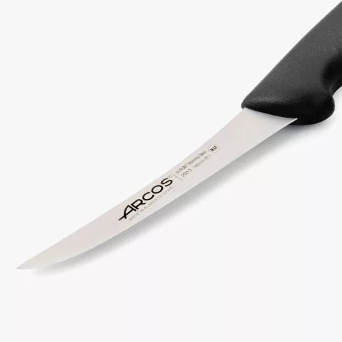 Csontozókés, 14 cm rozsdamentes penge, Arcos 2900, fekete polipropilén nyél