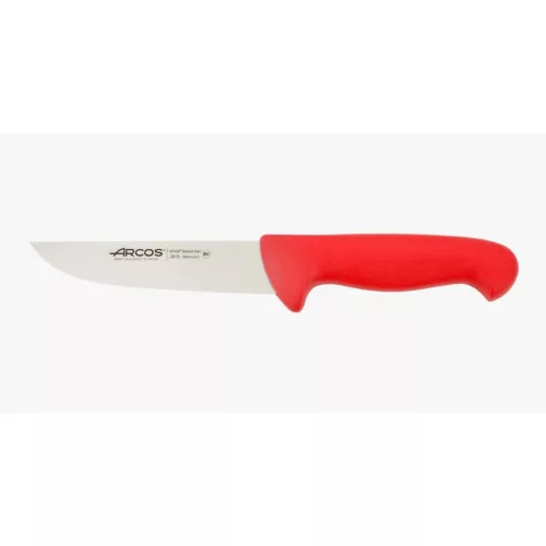 Henteskés, 16 cm rozsdamentes penge, Arcos 2900, piros polipropilén nyél