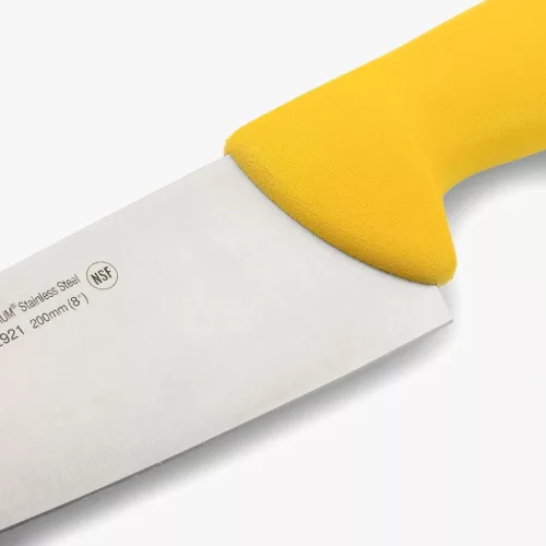 Szakácskés, 20 cm rozsdamentes penge, Arcos 2900, sárga polipropilén nyél