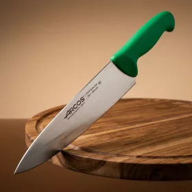   Szakácskés, 20 cm rozsdamentes penge, Arcos 2900, zöld polipropilén nyél