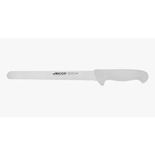 Tortakés, 25 cm rozsdamentes penge, Arcos 2900, fehér polipropilén nyél