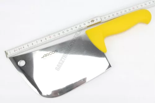 Bárd, 550 gramm, 19 cm-es 4 mm vastag penge, sárga nyél, Arcos