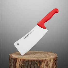   Bárd, 530 gramm, 22 cm-es 4 mm vastag penge, piros nyél, Arcos