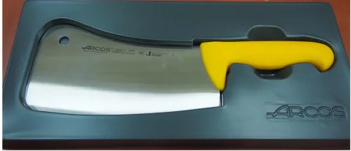 Bárd, 600 gramm, 22 cm-es 4 mm vastag penge, sárga nyél, Arcos