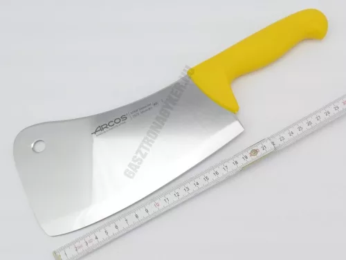 Bárd, 600 gramm, 22 cm-es 4 mm vastag penge, sárga nyél, Arcos