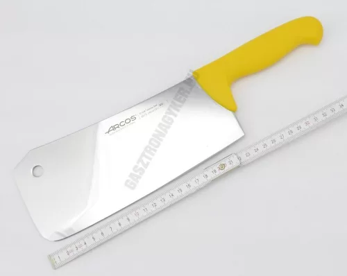 Bárd, 700 gramm, 24 cm-es 4 mm vastag penge, sárga nyél, Arcos
