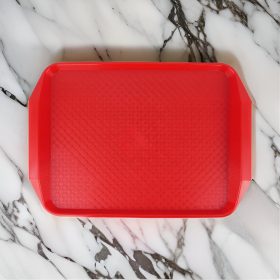   Műanyag Md tálca, piros polipropilén, csúszásgátlós felülettel