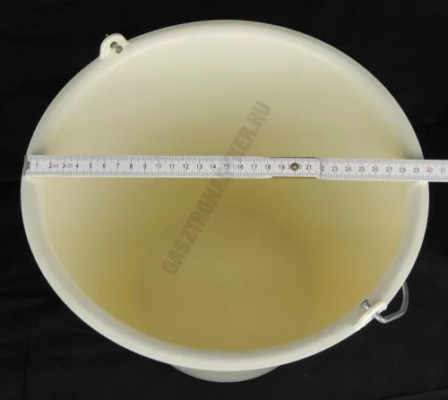 Vödör, 12 liter, 29×30 cm, fém füllel