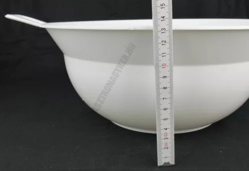Mosogatótál erős műanyag, 6 liter, fehér, 33×13 cm
