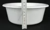 Műanyag tál, 20 cm, erős, 1,5 liter, fehér