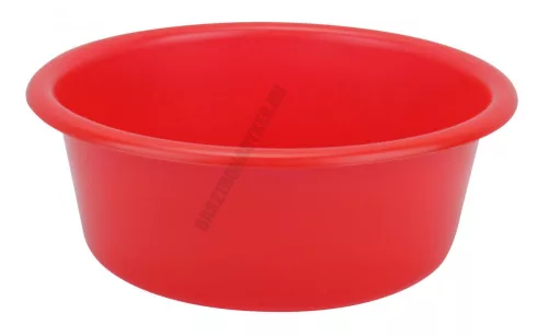 Műanyag tál, 20 cm, 1,5 liter, piros