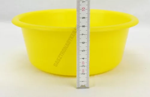 Műanyag tál, 20 cm, 1,5 liter, sárga