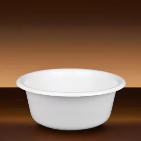 Műanyag tál, 26 cm, 3 liter, fehér