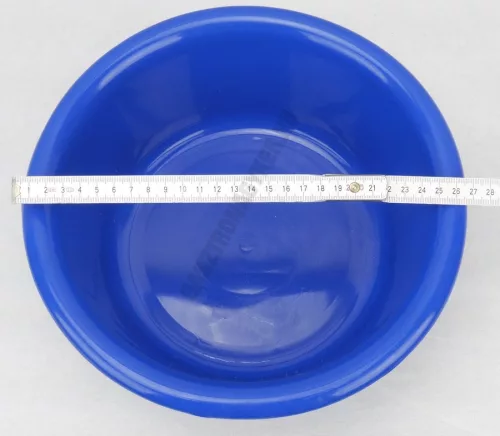 Műanyag tál, 26 cm, 3 liter, kék