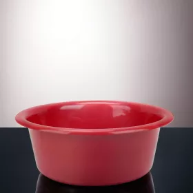 Műanyag tál, 26 cm, 3 liter, piros