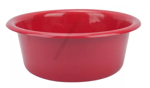 Műanyag tál, 26 cm, 3 liter, piros