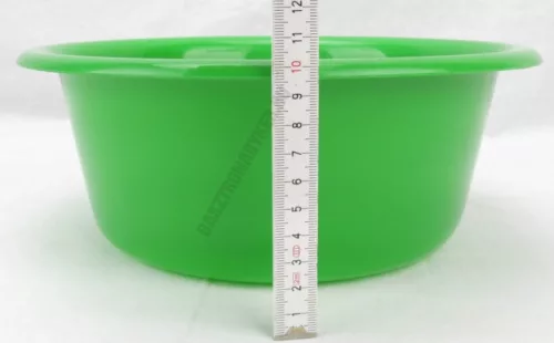 Műanyag tál, 26 cm, 3 liter, zöld
