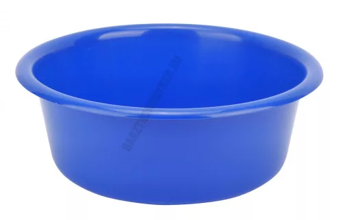 Műanyag tál, erős, 30 cm, 5 liter, kék