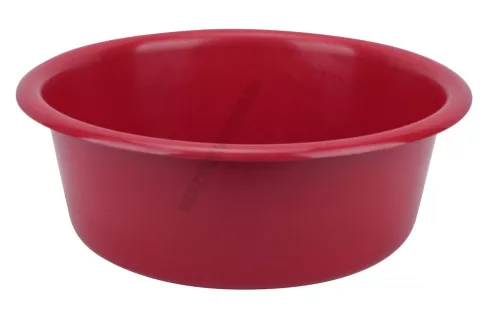 Műanyag tál, 30 cm, 5 liter, piros