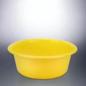 Műanyag tál, 30 cm, 5 liter, sárga